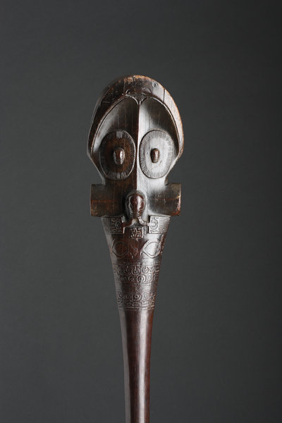 Marquesas Islands Carved Ironwood Bifacial War Club ‘′U′U’